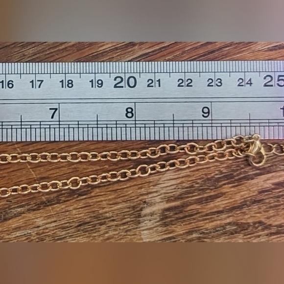 MOM gold tone with color crystals gems - Picture 2 of 3